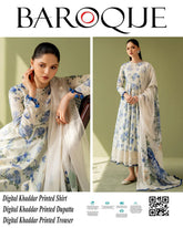 BAROQUE Khaddar 3PC Digital Print
