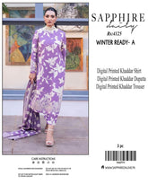 SAPPHIRE Khaddar 3PC Digital Print Collection