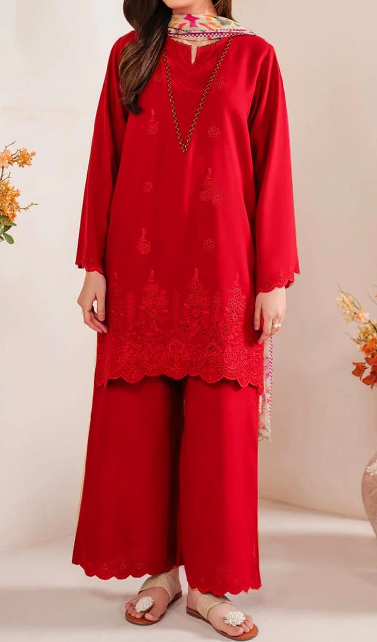 SAPPHIRE DHANAK 3PC EMBROIDERED CHICKEN KARI