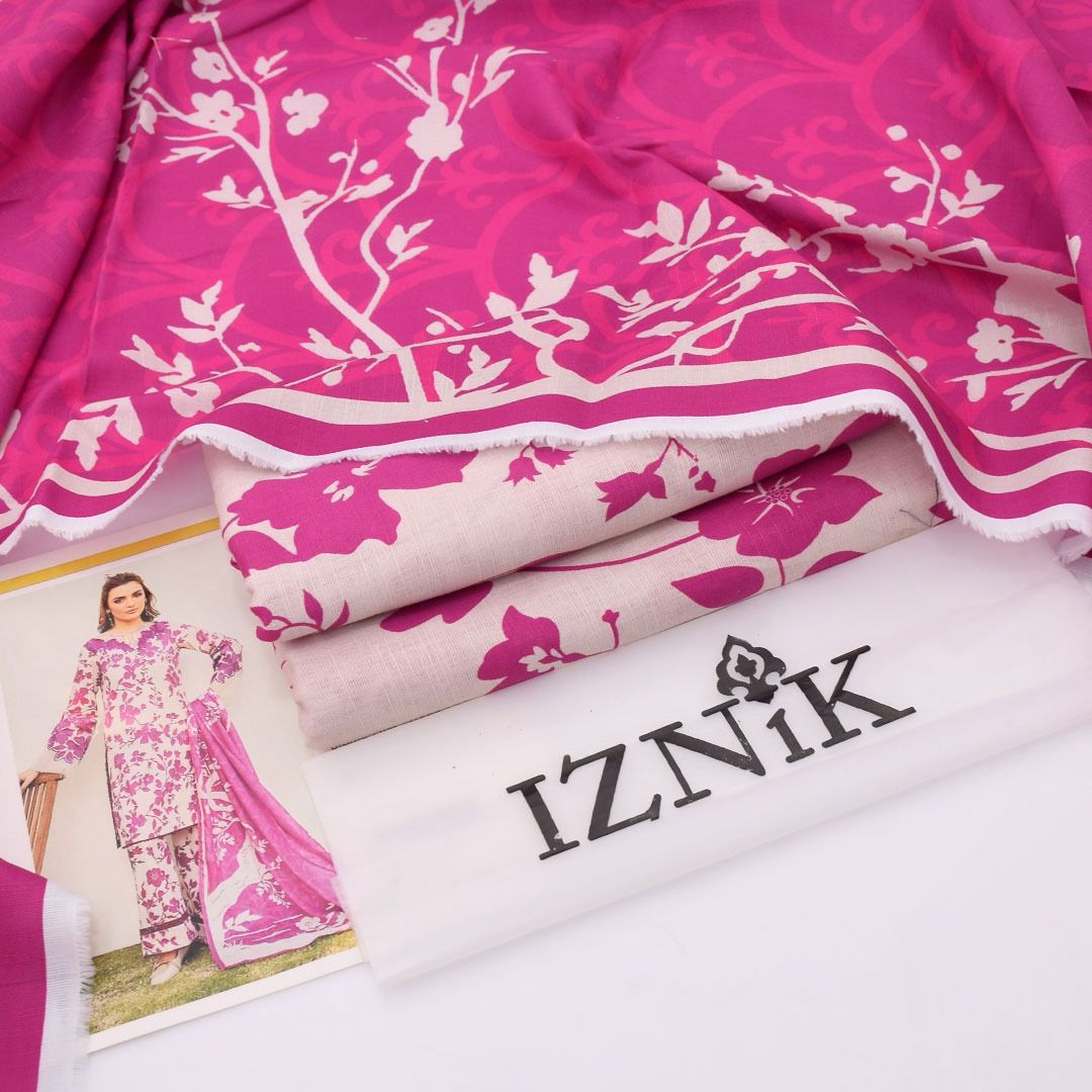 IZNIK Khaddar 3PC Digital Print