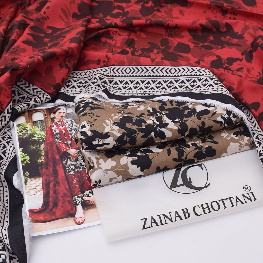 ZAINAB CHOTTANI Khaddar 3PC Digital Print