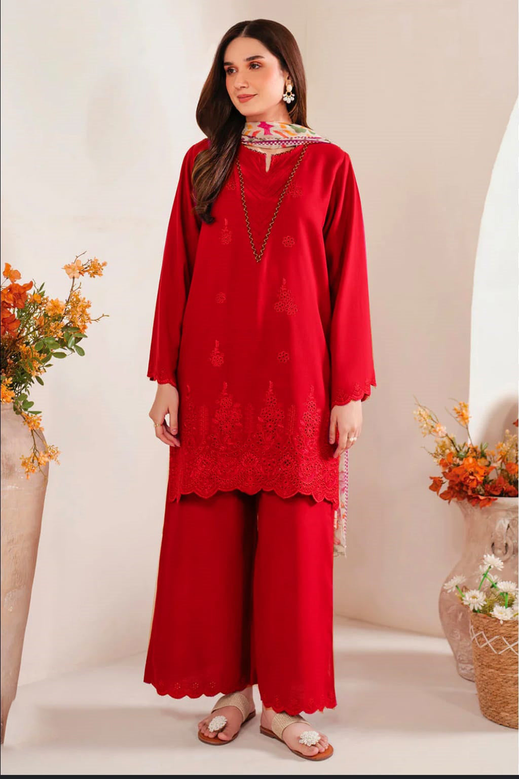 SAPPHIRE DHANAK 3PC EMBROIDERED CHICKEN KARI