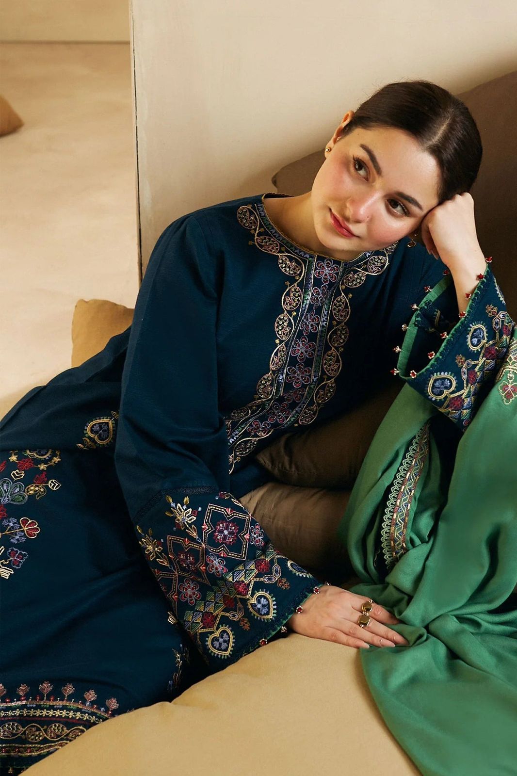 ZARA SHAH JAHAN – AIRJET DHANAK 3PC EMBROIDERED SUIT