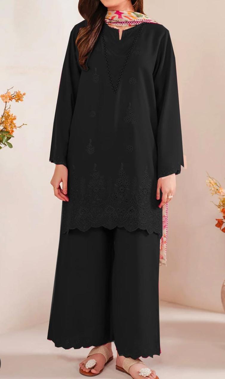 SAPPHIRE DHANAK 3PC EMBROIDERED CHICKEN KARI