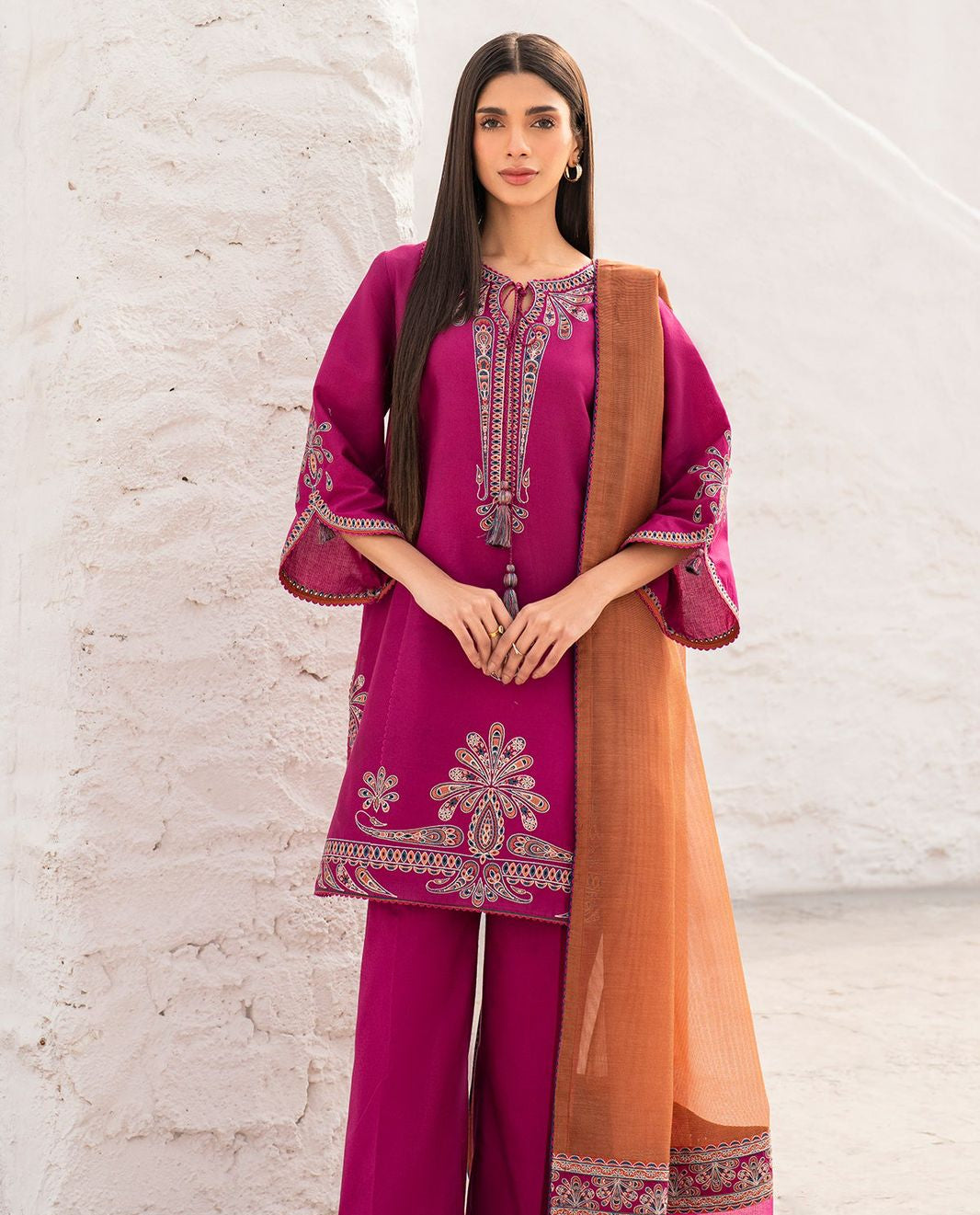 JAZMIN – AIRJET DHANAK 3PC EMBROIDERED SUIT