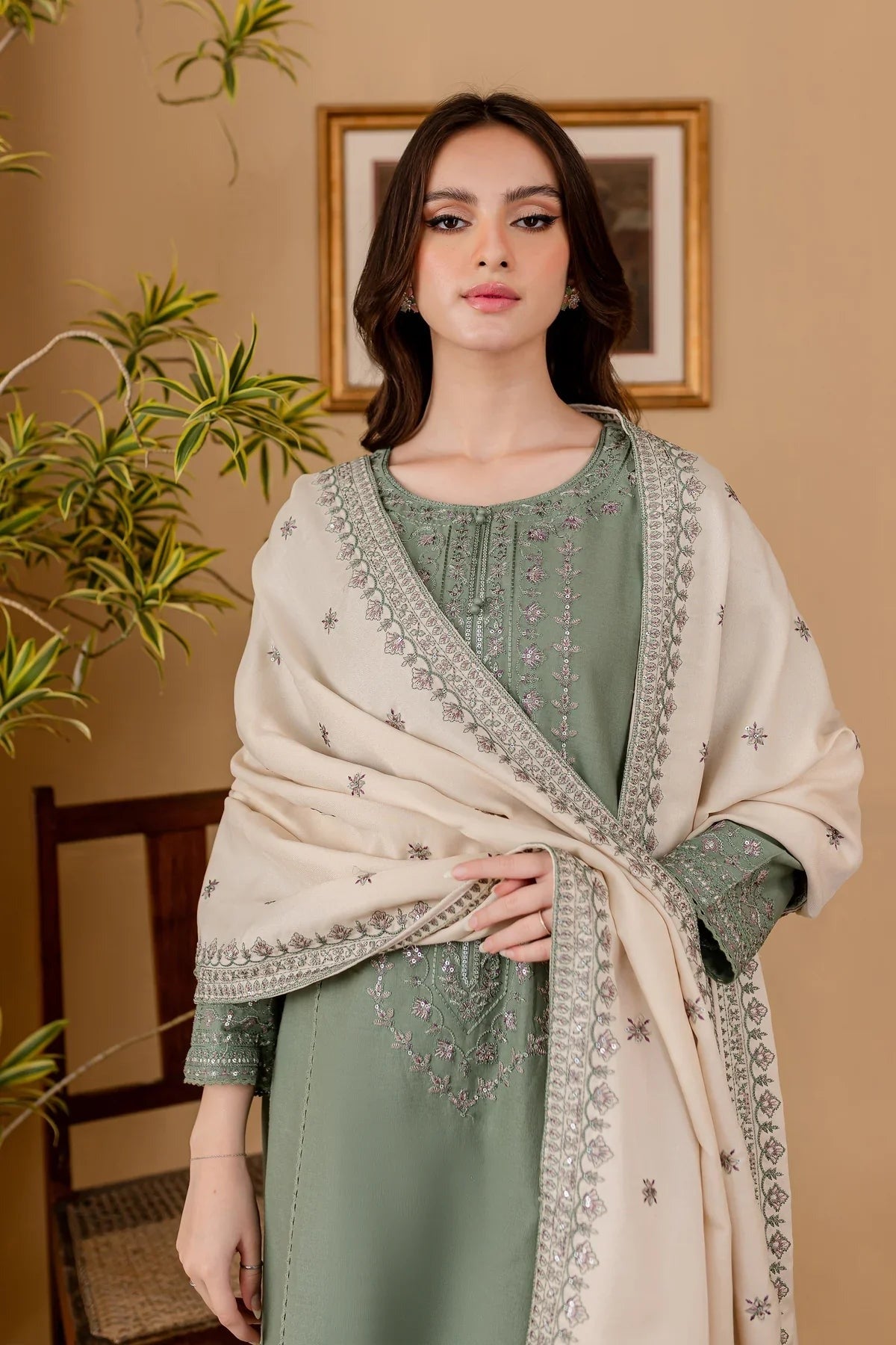 JAZMIN – AIRJET DHANAK 3PC EMBROIDERED SUIT