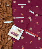 BAROUQUE – AIRJET DHANAK 3PC EMBROIDERED SUIT